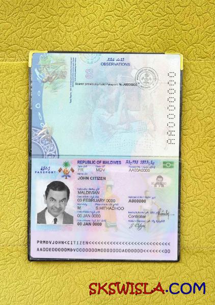 Malediwy zdjęcie do paszportu pliki PSD, skan i fotografowany obraz